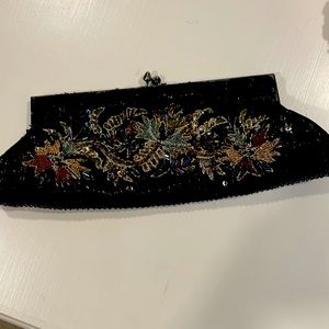 White House/Black Market beaded evening bag